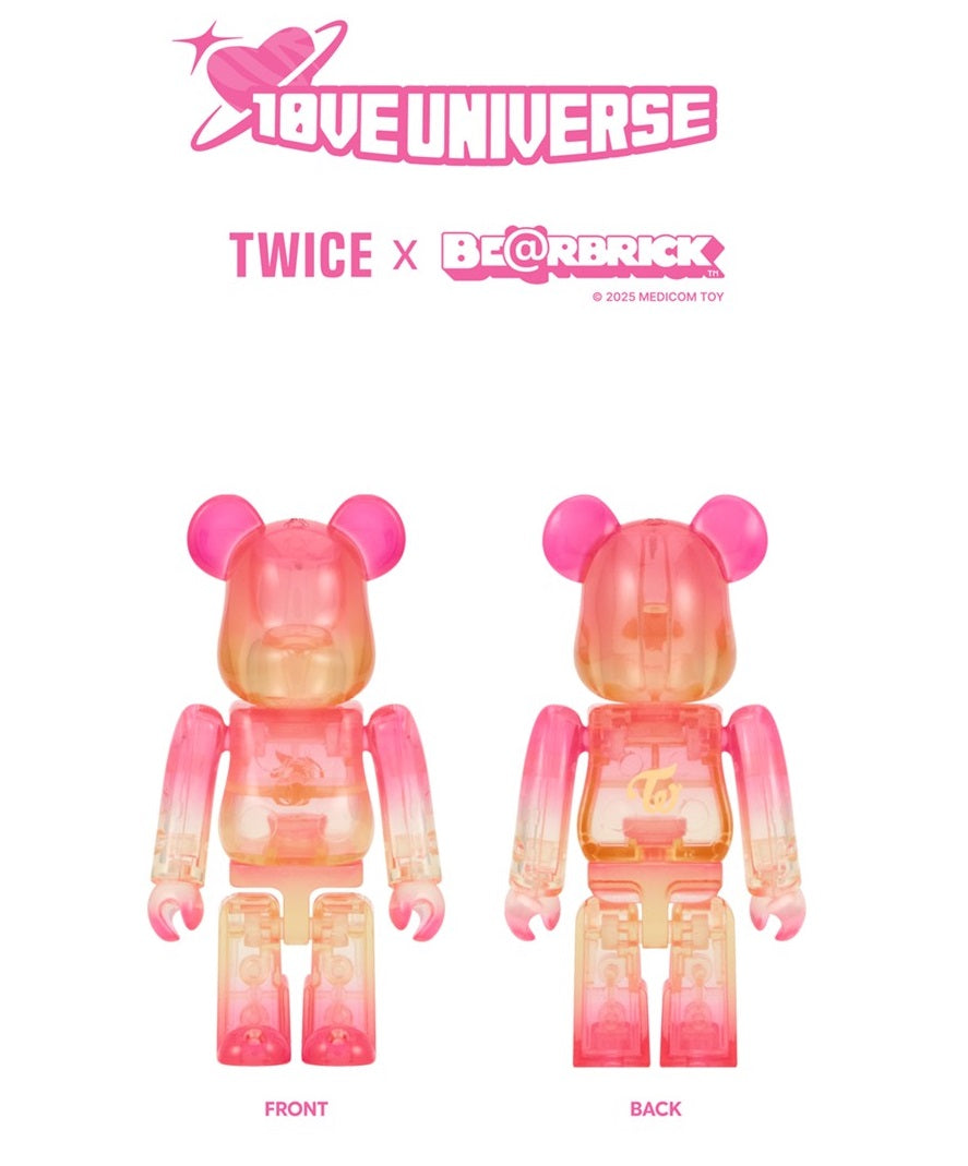 TWICE - BE@RBRICK Limited Edition 100% + 9 Photocard POB Set